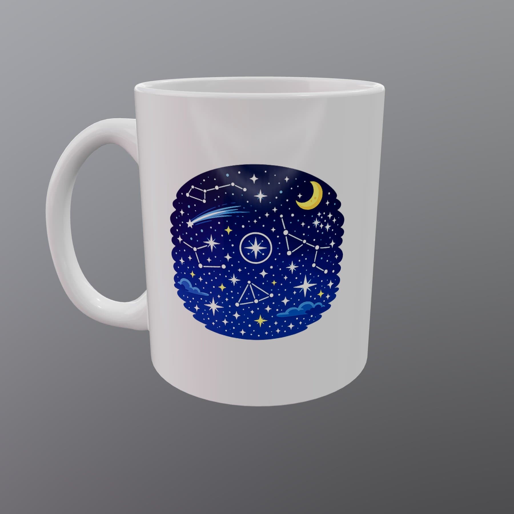 Example custom star map mug design